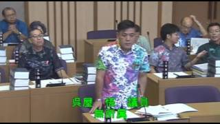 呉屋悟議員　平成29年第3回(6月)西原町議会定例会