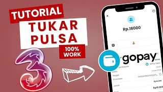 TUTORIAL TUKAR PULSA TRI MENJADI SALDO E-WALLET GOPAY‼️ WORK 100%