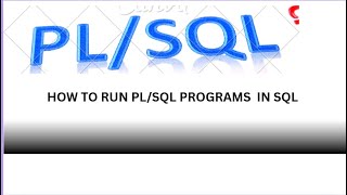 HOW TO RUN PL/SQL PROGRAMS IN SQL COMMAND PROMPT