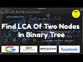 Find LCA Of Two Nodes In Binary Tree