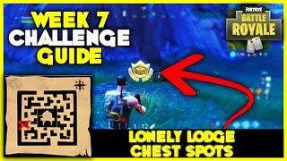 Fortnite Lonely Lodge Chests Videos Ytube Tv - retail row treasure map lonely lodge chest spots week 7 challenges fortnite battle