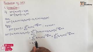 DSP#13 Linearity property of DFT in Digital Signal Processing || EC Academy