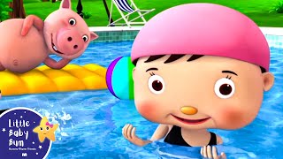 Swimming is Fun! | Nursery Rhymes for Babies by LittleBabyBum - ABCs and 123s