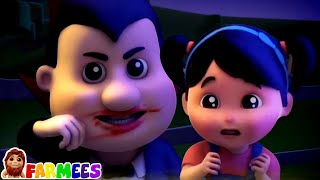 Doctor Dracula | Halloween Songs | Trick or Treat | Spooky Nursery Rhymes \u0026 Kids Cartoon - Farmees