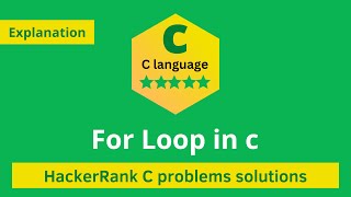 HackerRank For Loop in C problem solution | C Problems solutions | Programmingoneonone