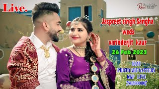 Jaspreet singh Sangha  weds varinderjit  kaur