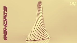 twisting tower - rhino grasshopper #shorts