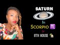 Saturn 🪐 in Scorpio ♏️ Or 8th House 🏡 // Astrology // #Saturn #Scorpio #Astrology