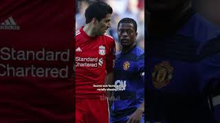 Legendary feud Luis Suarez vs Patrice Evra Racism Incident🤔 #shorts #manchesterunited #liverpool