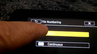 how to fix file name error Canon Vixia video camera