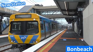 Trains at the new Bonbeach Station - Metro Trains Melbourne