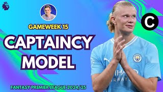 GW15 CAPTAINCY MODEL | GAMEWEEK 15 | Fantasy Premier League Tips 2024/25