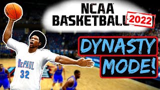 NCAA Basketball 10 Dynasty DePaul Ep. 4 -Nail biter vs #4 UNC!