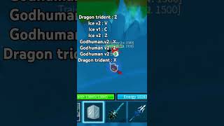 Ice godhuman dragon trident combo #bloxfruits #bloxfruit #ice #dragontrident #roblox #combo