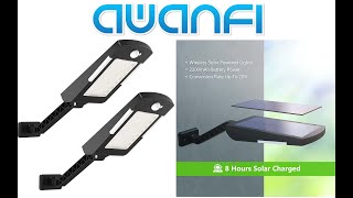 AWANFI Solar Powered 48 LED Motion Sensor Outdoor Light \