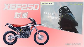 【バイク試乗】ゆっくりインプレ：XEF125,XEF250に試乗！（後編：XEF250編）