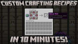 How To Make Custom Crafting Recipes In Minecraft 1.21.4 | Minecraft Datapack Tutorial