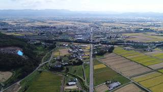 空撮　福島県国見町小坂　社会福祉法人👀国見の里上空からの眺め👀