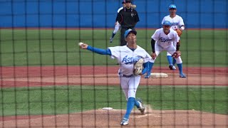 2021/10/4　金城伶於 （青山学院大学）　3年秋　サイドスロー　中央大学戦