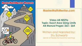 MasterMathMentor ABNE29a - Exact Area Using Limits