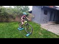 7 Year old kid training on tacx roller #mtb #training