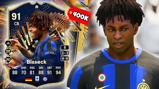 91 TOTS Bisseck is BRICK WALL on FC 24! 🧱 EA FC 24 Player Review