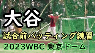 【大谷・ヌートバー】試合前バッティング練習フル 2023ＷＢＣ日韓戦①（東京ドーム）