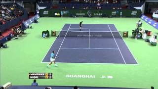 Shanghai 2013 Friday Hot Shot: Nadal lobs one past Wawrinka