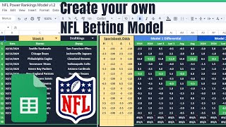 Create Your Own NFL Betting Model | Google Sheets & Excel