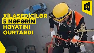 Bakıda köməksiz qalan 2-si azyaşlı olmaqla 5 nəfər xilas edildi