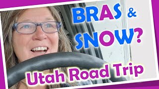 Solo Female Travel Vlog//Road Trip Snow Storm \u0026 Bra Talk