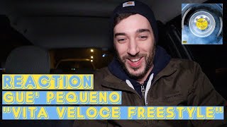 Guè Pequeno - Vita Veloce Freestyle | REACTION