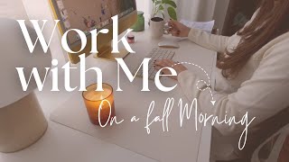 1.5-HOUR WORK WITH ME | Cozy Fall Morning | Classical Music, Ambience Sound | Pomodoro 25/5