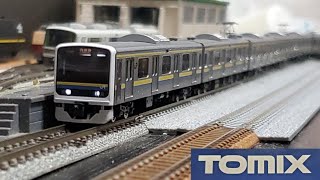 Nゲージ TOMIX JR東日本209系2100番台（房総色）通勤電車 【紹介＆走行動画】