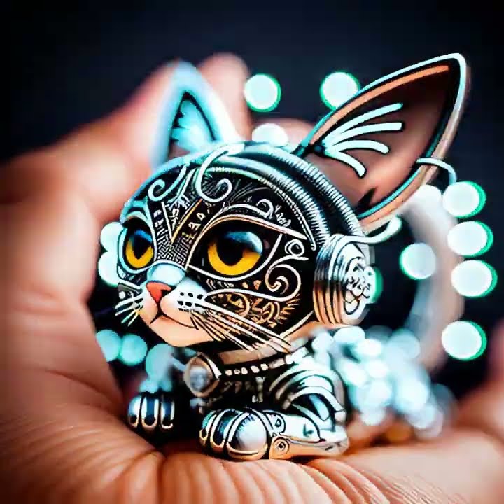 Stable Diffusion Deforum Ai Cat Upscaled X2 Youtube