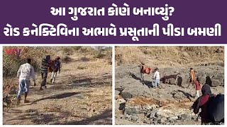 આ Gujarat કોણે બનાવ્યું? રોડ કનેક્ટિવિટીના અભાવે પ્રસૂતાને ઝોળીમાં લઈ જવા મજબૂર