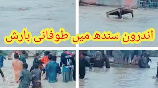 بارش سے تباہی||سندھ سرکار نام نہاد ||کوی پرسان حال نہیں