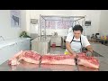 Deboning of Half Carcass of Pork