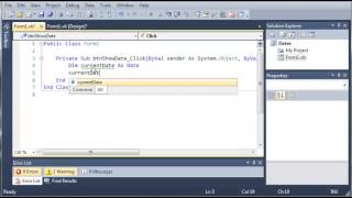 Visual Basic Tutorial 86 Dates YouTube