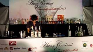 2010 Asian Cocktail Championship--花式組冠軍 陳鈺承 精彩比賽影片