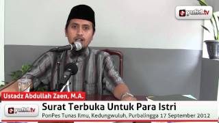 Surat Terbuka Untuk Para Istri - Abdullah Zaen