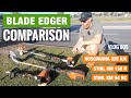 Blade Edger Comparison Stihl Petrol vs Husqvarna Battery