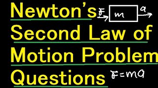 SOLVING SOME PROBLEMS ON NEWTON'S SECOND LAW OF MOTION