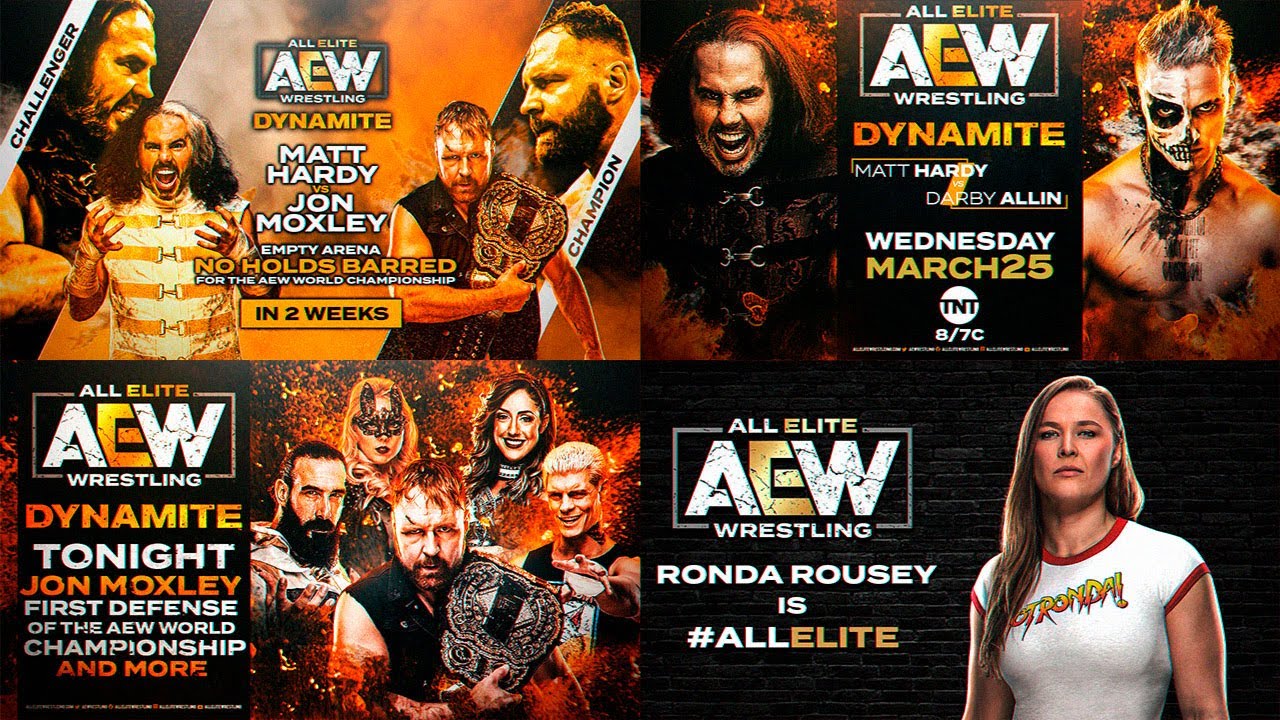 Aew Match Card Template