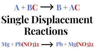 SINGLE DISPLACEMENT REACTIONS