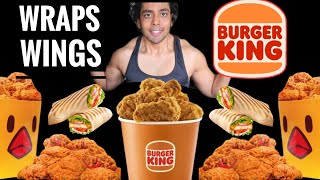 Burger King Ka Boneless vs. Regular Wings | Fiery Chicken Wrap | Review 😱 Challenge