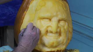 Witch Pumpkin Sculpting Time-Lapse.
