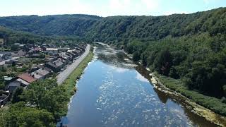 Vallée de la Semois de Bohan à Monthermé Ardennes vue d'en haut.