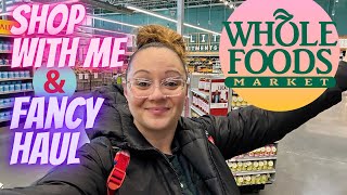 WHOLE FOODS SHOP WITH ME & HUGE GROCERY HAUL | FANCY FINDS FOR THE NEW YEAR! 🍤🍫🍓🥬
