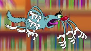 हिंदी Oggy and the Cockroaches 😨 पुस्तकालय Hindi Cartoons for Kids